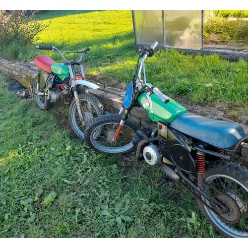 49 - Two Complete 1974 Puch Magnum X 50CC minibikes
restoration projects both running but will need carbs... 