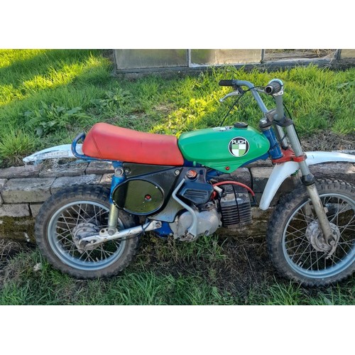 49 - Two Complete 1974 Puch Magnum X 50CC minibikes
restoration projects both running but will need carbs... 