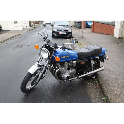 74 - NMN120F
Blue Suzuki GS1000 
First Registered 01.03.2017
Approx 30,000 miles
Petrol