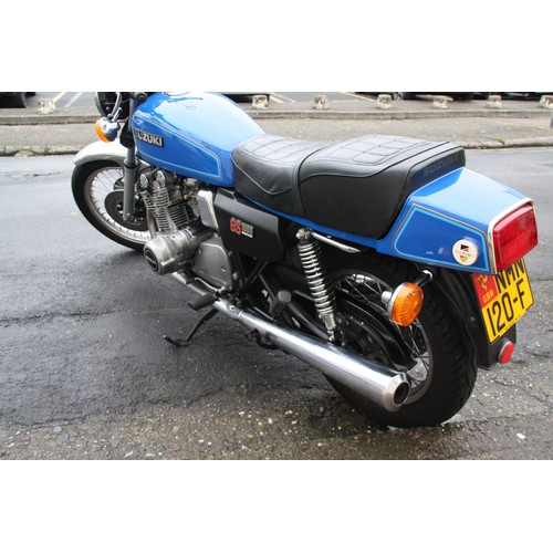 74 - NMN120F
Blue Suzuki GS1000 
First Registered 01.03.2017
Approx 30,000 miles
Petrol