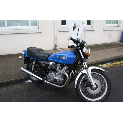 74 - NMN120F
Blue Suzuki GS1000 
First Registered 01.03.2017
Approx 30,000 miles
Petrol