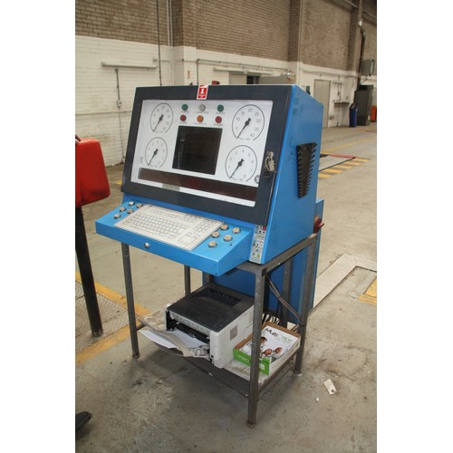 107 - VLT Commercial brake tester, with rollers, computer, hydraulic weight press and track
VAT ON HAMMER ... 