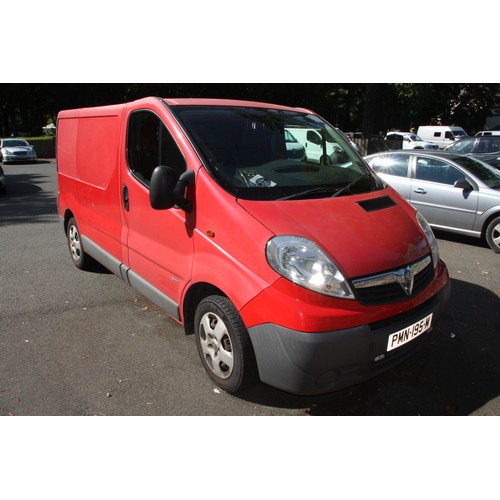 118 - PMN195M
Red Vauxhall Vivaro 2900 CDTi 115ps Van
First Registered 15.06.2012
Approx 123707 miles
Manu... 