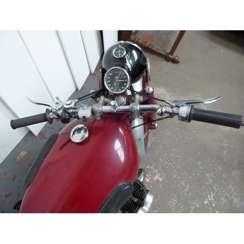 64 - Garage find!
40-YMN
Red Douglas (Dragonfly) 350 MK5 frame with a Mk4 sports engine
Circa 1950 but Fi... 