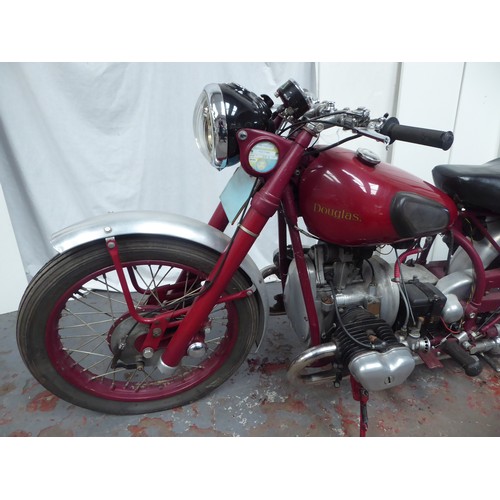 64 - Garage find!
40-YMN
Red Douglas (Dragonfly) 350 MK5 frame with a Mk4 sports engine
Circa 1950 but Fi... 