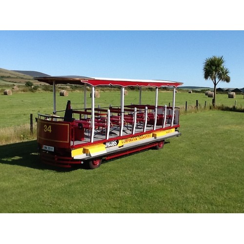 147 - HMN319R
Douglas Motorised Horse Tram
fitted on Nissan Cabstar chassis & Mercedes C180 Engine 1799CC ... 