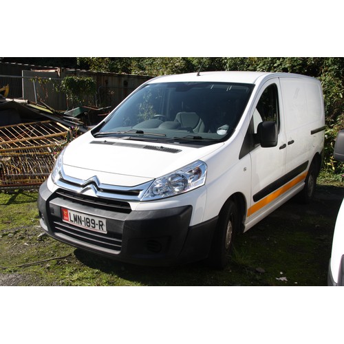 117 - LMN189R
White Citroen Dispatch 1000 HDI 90 Van
First Registered 26.06.2014
Approx 54714 miles
Manual... 