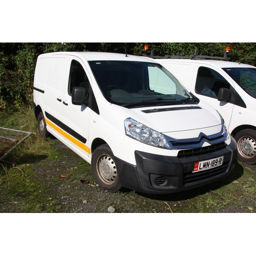 117 - LMN189R
White Citroen Dispatch 1000 HDI 90 Van
First Registered 26.06.2014
Approx 54714 miles
Manual... 