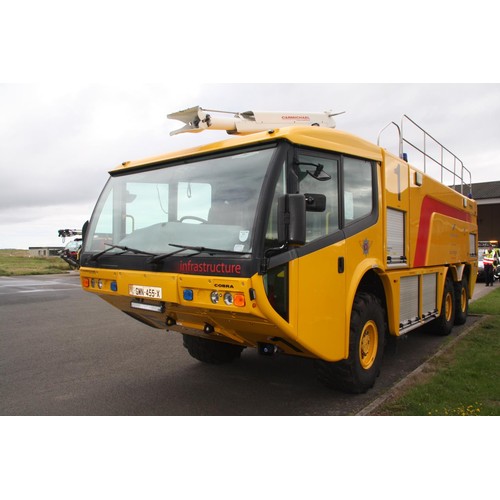 150 - GMN455X
Carmichael Cobra 6X6 airport crash tender
First Registered 17.12.2004
Pump Hours Showing 161... 