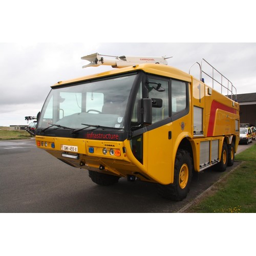 150 - GMN455X
Carmichael Cobra 6X6 airport crash tender
First Registered 17.12.2004
Pump Hours Showing 161... 