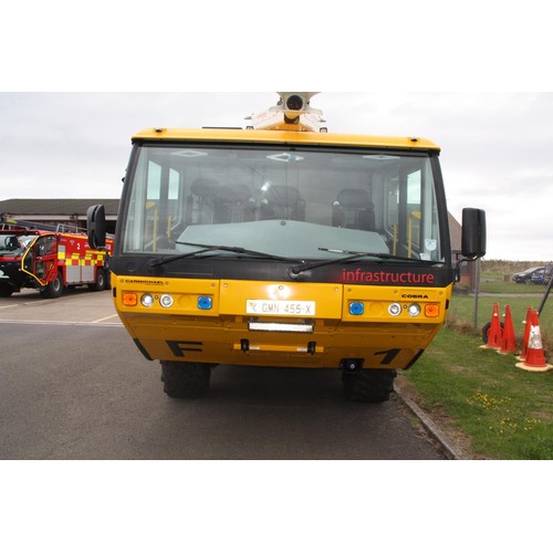 150 - GMN455X
Carmichael Cobra 6X6 airport crash tender
First Registered 17.12.2004
Pump Hours Showing 161... 