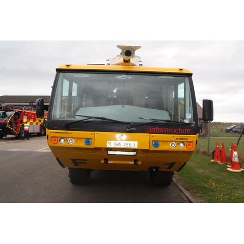 150 - GMN455X
Carmichael Cobra 6X6 airport crash tender
First Registered 17.12.2004
Pump Hours Showing 161... 