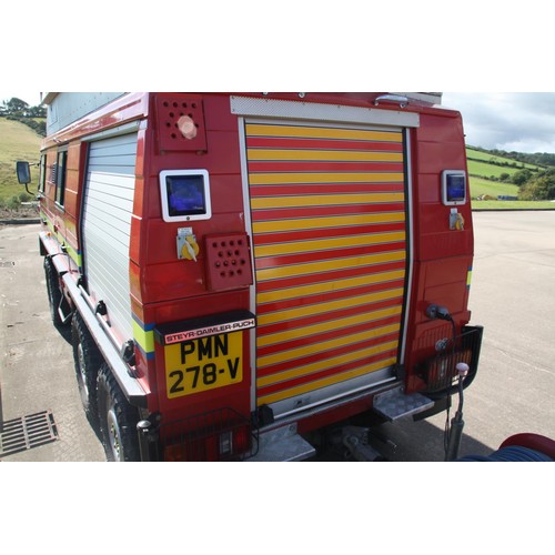 153 - PMN278V
Steyr Pinzgauer 6X6 Fire Engine 2383cc
First Registered 02.10.1996
Approx 14,357 miles
Manua... 