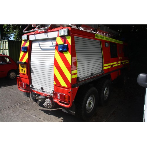 154 - PMN716W
Steyr Pinzgauer 6X6 Fire Engine 2461cc
First Registered 24.05.2006
Approx 4950 miles
Manual ... 