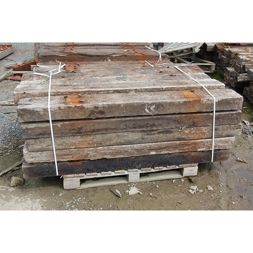 133 - 32 creosote treated Railway sleepers
Length 1.8m width 22.5cm Depth 11.5cm
All sleepers are in vario... 