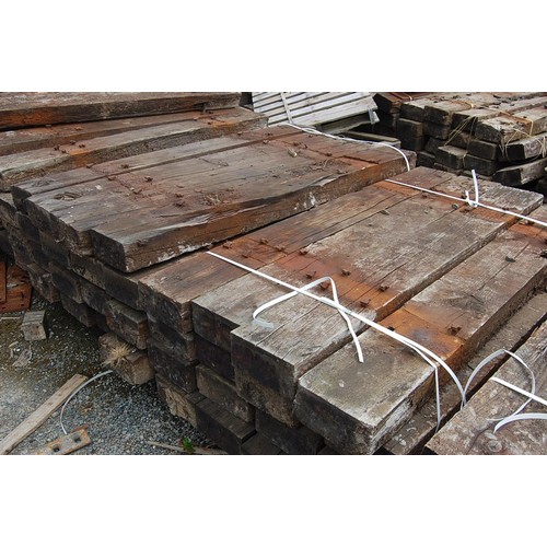 133 - 32 creosote treated Railway sleepers
Length 1.8m width 22.5cm Depth 11.5cm
All sleepers are in vario... 