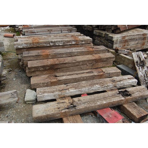 133 - 32 creosote treated Railway sleepers
Length 1.8m width 22.5cm Depth 11.5cm
All sleepers are in vario... 