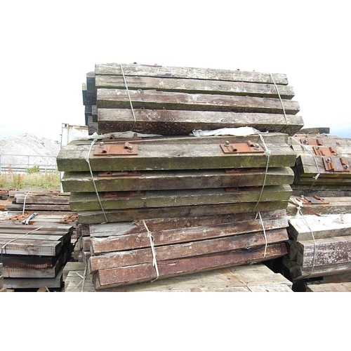 133 - 32 creosote treated Railway sleepers
Length 1.8m width 22.5cm Depth 11.5cm
All sleepers are in vario... 