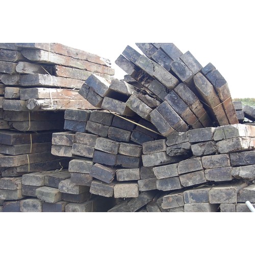 133 - 32 creosote treated Railway sleepers
Length 1.8m width 22.5cm Depth 11.5cm
All sleepers are in vario... 