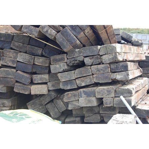 133 - 32 creosote treated Railway sleepers
Length 1.8m width 22.5cm Depth 11.5cm
All sleepers are in vario... 