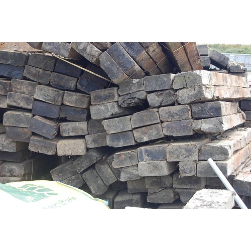 133 - 32 creosote treated Railway sleepers
Length 1.8m width 22.5cm Depth 11.5cm
All sleepers are in vario... 