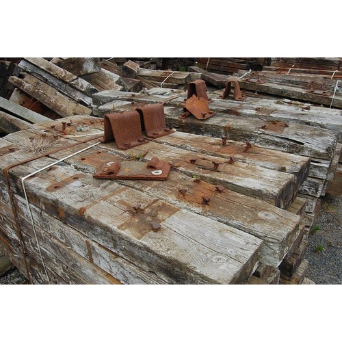 133 - 32 creosote treated Railway sleepers
Length 1.8m width 22.5cm Depth 11.5cm
All sleepers are in vario... 