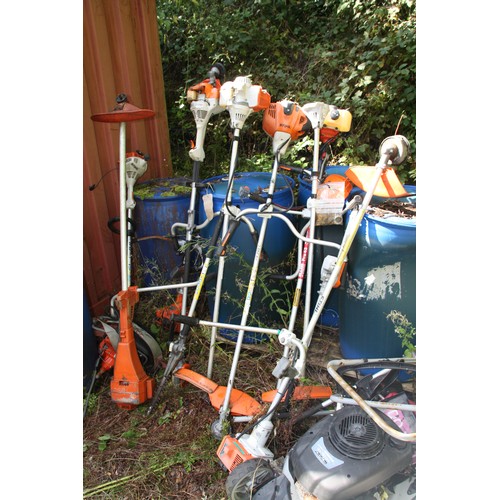 140 - Collection of mostly Stihl Strimmers and pole saws - all spares only
On Behalf of Department of Infr... 