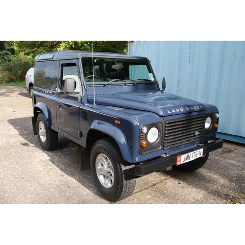 193 - JMN176N
Blue Land Rover Defender 90
First Registered 07.01.2009
Approx 70,369 miles
Manual Diesel
VA... 