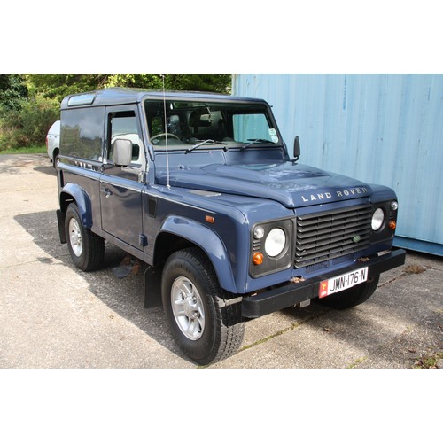 193 - JMN176N
Blue Land Rover Defender 90
First Registered 07.01.2009
Approx 70,369 miles
Manual Diesel
VA... 