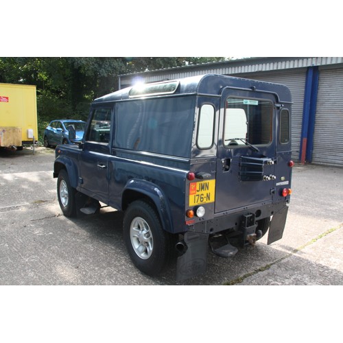 193 - JMN176N
Blue Land Rover Defender 90
First Registered 07.01.2009
Approx 70,369 miles
Manual Diesel
VA... 