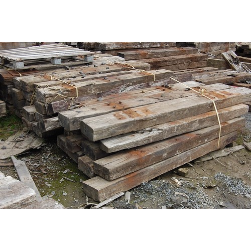 204 - 32 creosote treated Railway sleepers
Length 1.8m width 22.5cm Depth 11.5cm
All sleepers are in vario... 