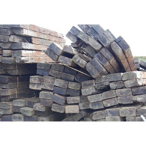 204 - 32 creosote treated Railway sleepers
Length 1.8m width 22.5cm Depth 11.5cm
All sleepers are in vario... 