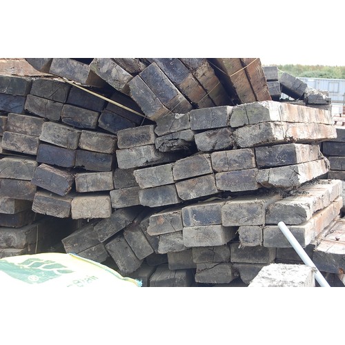 204 - 32 creosote treated Railway sleepers
Length 1.8m width 22.5cm Depth 11.5cm
All sleepers are in vario... 