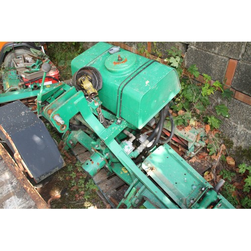 219 - Two Ransomes Jacobsen Ltd hydraulic PTO driven cylinder mowers - Spares/repair - plus a pallet of sp... 