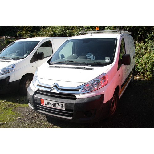 199 - LMN187R
White Citroen Dispatch 1000
First Registered 26.06.2014
Approx 12,757 miles
Manual Diesel
On... 