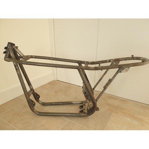 76C - New , unused T45 Petty style frame & swing arm, built by Phil Wall in Isle of Man