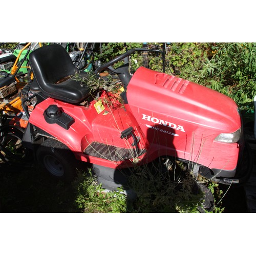 247 - Honda HF2417 ride on mower - spares/repair
On Behalf of Department of Infrastructure
VAT ON HAMMER @... 