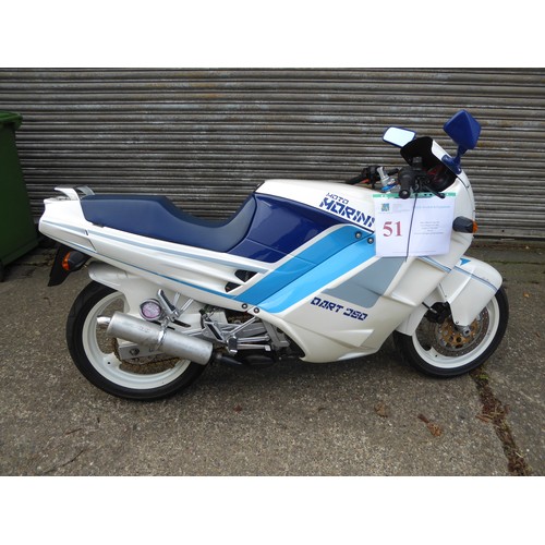 51 - Moto Morini Dart 350
First Registered 1989
Approx 9,900 miles
Petrol