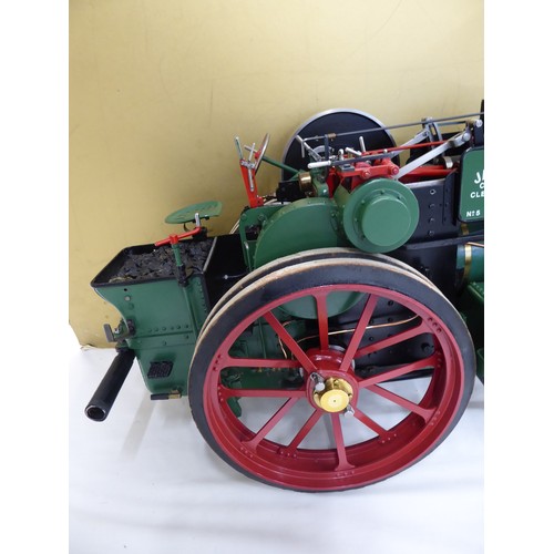 83 - Superb functioning model of steam traction engine TC170 Jackson's Cleveleys Lancs No. 5 - length 72c... 