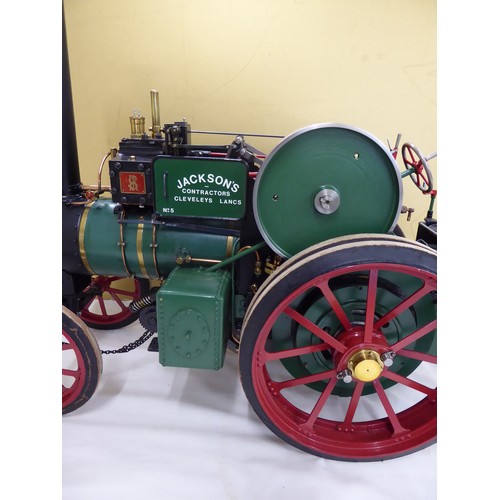 83 - Superb functioning model of steam traction engine TC170 Jackson's Cleveleys Lancs No. 5 - length 72c... 