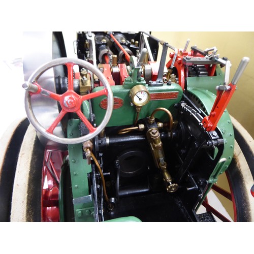 83 - Superb functioning model of steam traction engine TC170 Jackson's Cleveleys Lancs No. 5 - length 72c... 