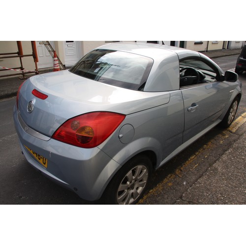 232 - PMN646U
Vauxhall Tigra 1364cc
First Registered 31.05.2006
Approx 77,102 miles
Manual Petrol
Roof not... 