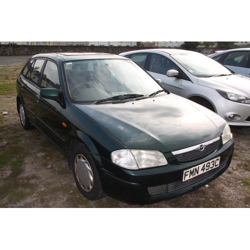 278 - FMN493C
Green Mazda 323 GLX 1.5
First Registered 19.10.2000
Approx 89,748 miles
Manual Petrol