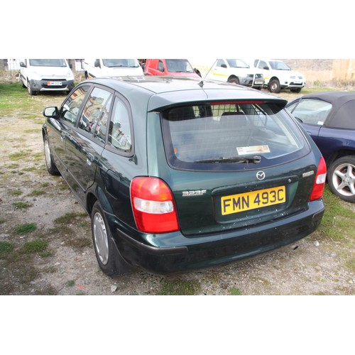 278 - FMN493C
Green Mazda 323 GLX 1.5
First Registered 19.10.2000
Approx 89,748 miles
Manual Petrol