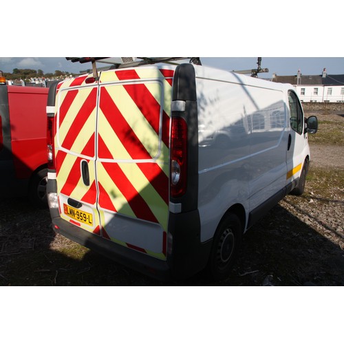 114 - LMN959L
White Vauxhall Vivaro 2700 CDTI 90ps Van
First Registered 20.02.2014
Approx 49388 miles
Manu... 