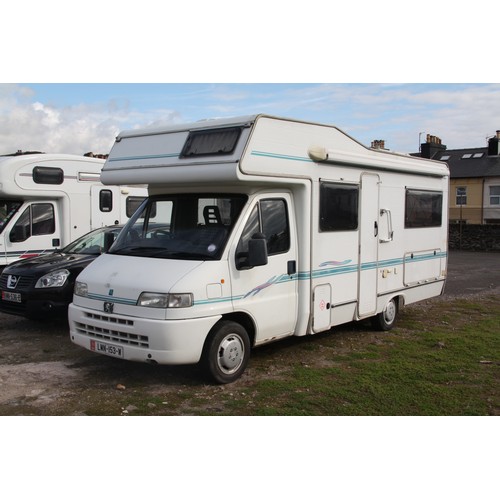 276 - LMN153W
Peugeot Boxer motorhome/campervan 4 birth
First Registered 17.06.2002
Approx 59,129 miles
Ma... 