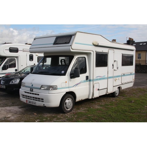 276 - LMN153W
Peugeot Boxer motorhome/campervan 4 birth
First Registered 17.06.2002
Approx 59,129 miles
Ma... 