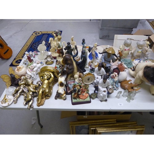 107 - Large collection of figures and figurines