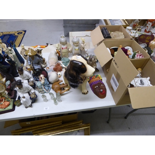 107 - Large collection of figures and figurines