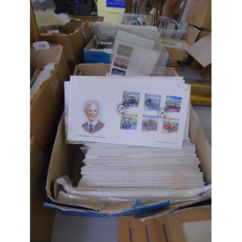 114 - Box of mostly Guernsey & Channel Island First Day Covers